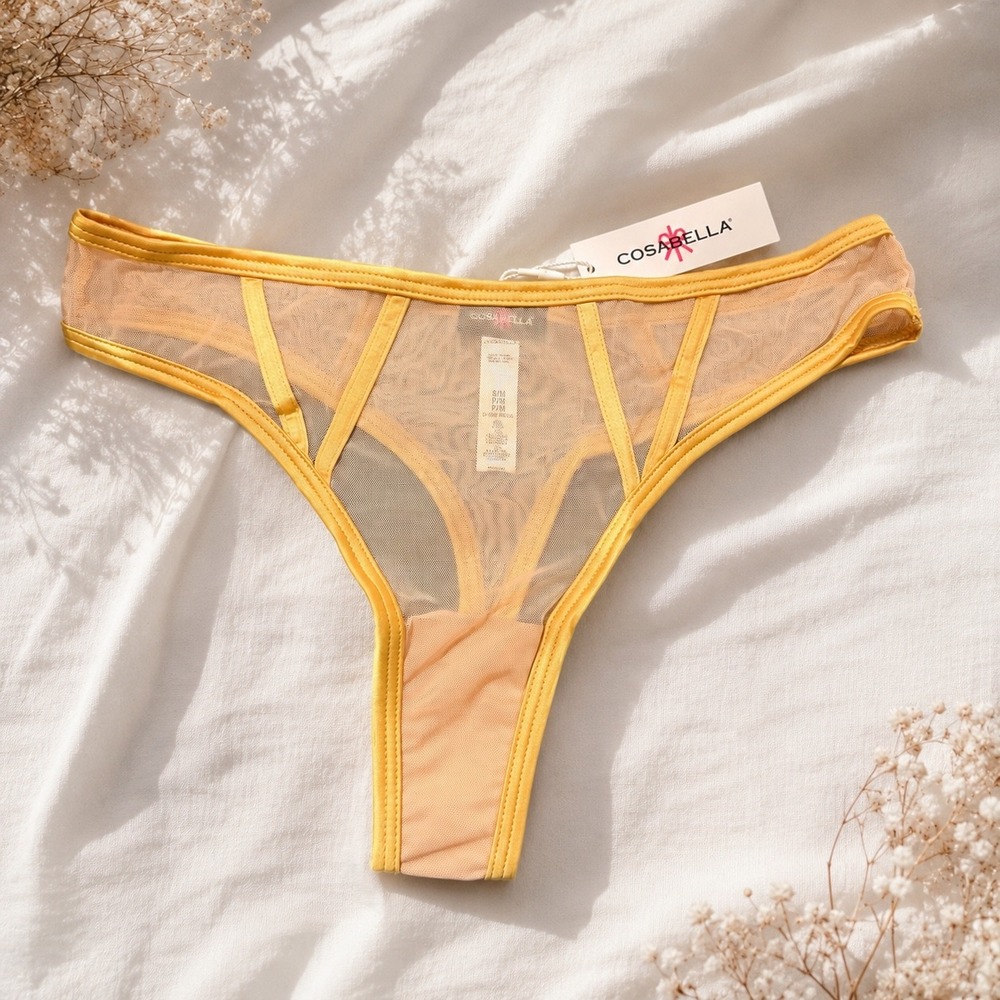 COSABELLA Sardegna Thong Sheer Mesh Strappy Panty Size - S/M / NWT